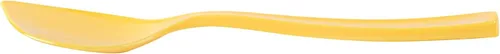 Vista 12 de Restaurantware Cucharas de postre de 4.5 x 1 pulgada, 100 cucharas desechables de degustación, asas resistentes, cucharas de plástico amarillo bebé