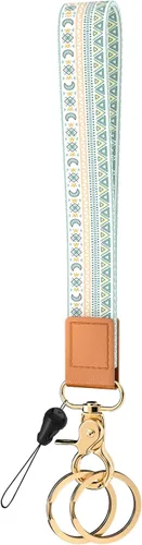 Vista 19 de Llavero de pulsera para mujeres y hombres, soporte para llavero, cordón de muñeca para llaves Animal