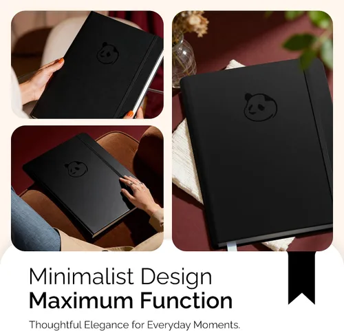 Vista 3 de Panda planificador Pro – El mejor planificador diario para felicidad & productividad – 8.5 x 11pulgadas cobertor suave – sin fecha – garantizada
