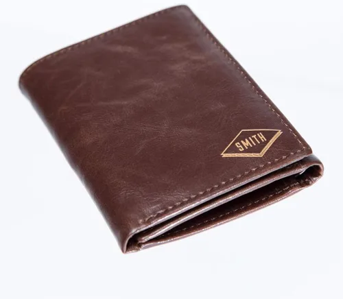 Vista 2 de Nueva cartera personalizada Swanky Badger Cartera triple ranuras para tarjetas y tarjetas