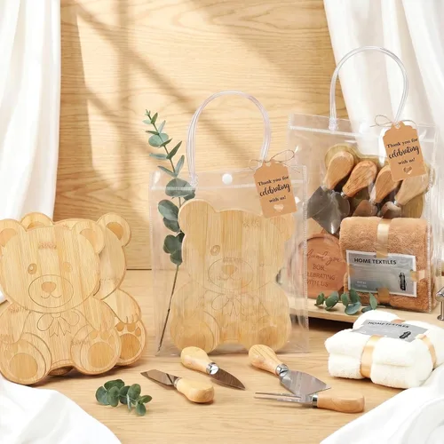 Vista 2 de 55 piezas de premios de baby shower para ganadores, 6 juegos de baby shower, regalos de invitados para tabla de quesos para adultos, cuchillos