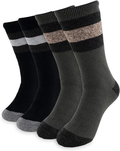 Vista 6 de HOT FEET - Calcetines térmicos para hombre, paquete de 24unidades, calcetines para frío extremo, para botas, calcetines de invierno con aislamiento