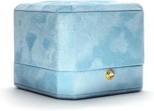 Vista 2 de Cotea - Caja para anillos con soporte de anillo protector y reutilizable para hacer que tu propuesta sea memorable con esta caja de anillo