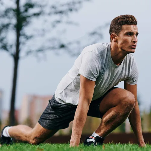 Vista 5 de Ce' Cerdr Camisa de entrenamiento para hombre, de secado rápido y manga corta