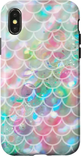 Vista 5 de Funda para iPhone 16 Mermaidcore Aesthetic Scales Ombre Pastel Sirencore