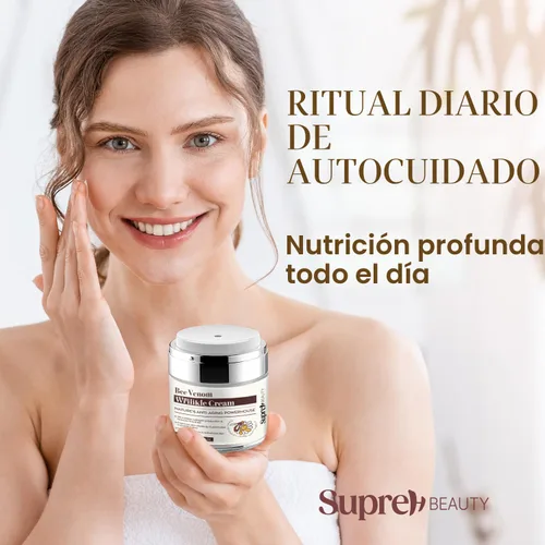 Vista 2 de SupreH Bee Venom Cream Wrinkle Filler: Crema de estiramiento facial instantáneo y crema tensora de ojos con ácido hialurónico niacinamida
