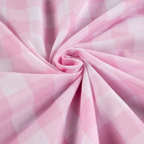 Vista 2 de Richcheck 60" Gingham Check 1" rosa, tela por yarda