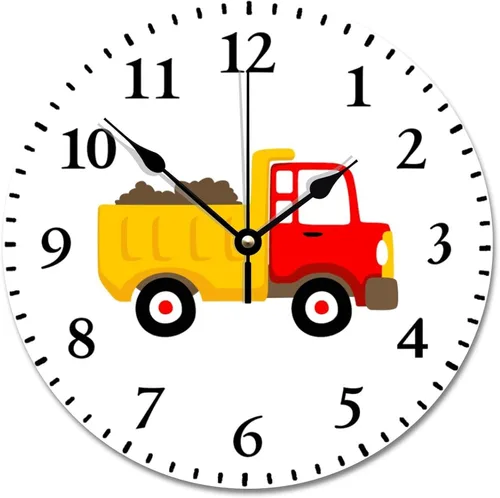 Vista 11 de ASL - Reloj de pared de grano de madera de 10 pulgadas, reloj de pared de arco iris, funciona con pilas, sin tictac, reloj de madera vintage