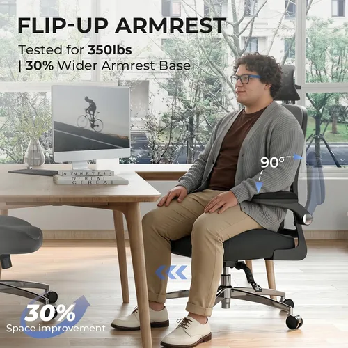Vista 12 de Silla ergonómica de oficina - Soporte sacro ergonómico