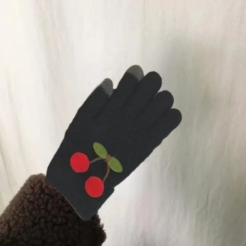 Vista 6 de HIQUAY Simple - Guantes de invierno coreanos de 5 dedos con pantalla táctil para mujer niña niño y adolescente