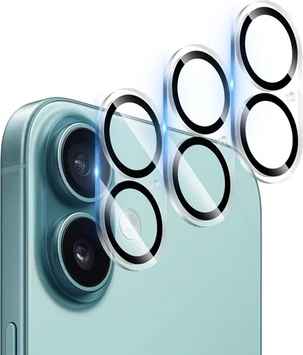 Vista 18 de Protector de lente de cámara (paquete de 3) compatible con iPhone 12 Pro Max, protector de lente de cámara, transparente, HD, antiarañazos