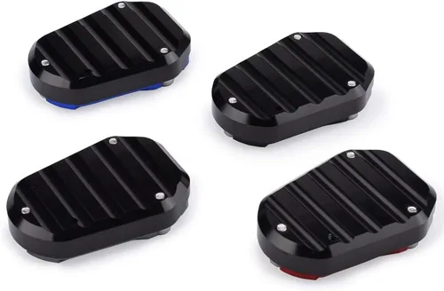 Vista 4 de Soporte de soporte lateral para motocicleta, soporte de placa ampliadora compatible con Honda Rebel 500 300 (2017-2024) (azul)