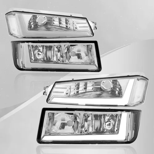Vista 11 de AJP Distributors Conjunto de Faros Delanteros LED DRL Tube Bar para Conducción + Conjunto de Lámparas de Señal de Parachoques Par