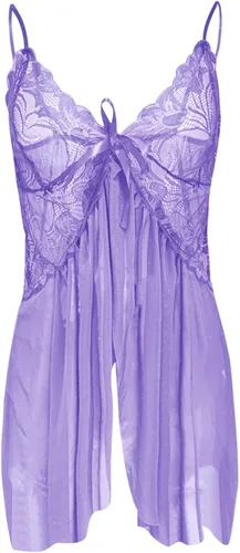 Vista 3 de Conjunto de pijama para mujer, ropa interior sexy, conjunto de lencería de encaje de los años 20, accesorios de encaje