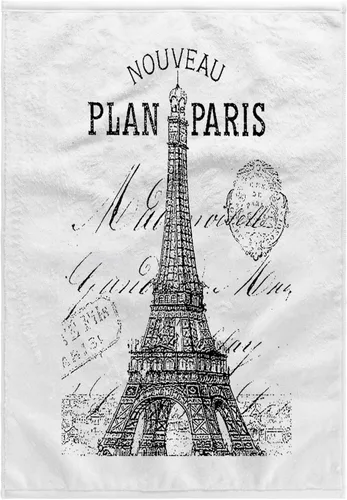 Vista 7 de 3dRose Nouveau Paris Vintage Eiffel Tower 22x30 Bath Hand Pool Towel