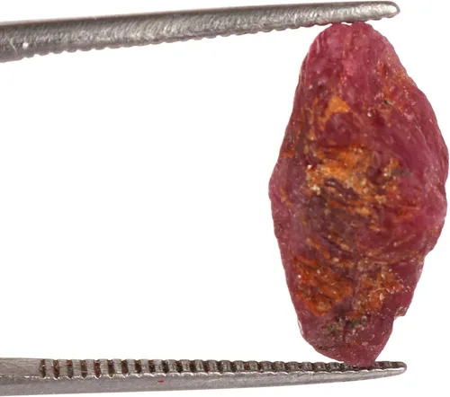 Vista 3 de Cristal curativo de rubí rojo, 14.20 quilates de rubí rojo crudo natural, piedra preciosa de rubí rojo sin calefacción, Gema, africano - rubí rojo