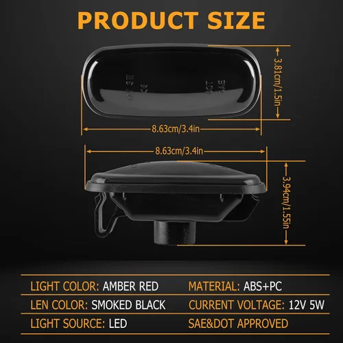 Vista 11 de Gempro Luces LED de marcador lateral para guardabarros doble para Dodge Ram 2500 3500 2003-2009, lámparas de marcación de rueda trasera doble ámbar