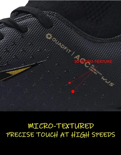 Vista 3 de Niber botines de fútbol para hombres y niños, para césped, para exteriores e interiores, para deportes, correr, caminar, zapatos deportivos