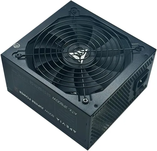 Vista 9 de Apevia ATX-JP600W Jupiter 600W 80 Plus Bronze Certified Active PFC ATX Fuente de alimentación para juegos, compatible con CPU de doble