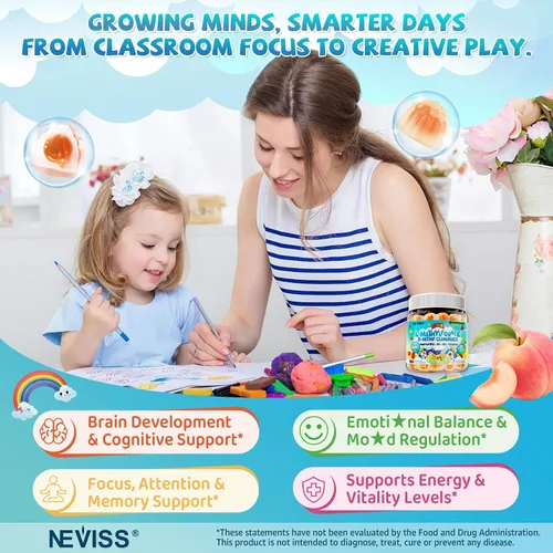 Vista 8 de Gomitas de glicinato de magnesio Suplemento de bisglicinato de magnesio para el sueño y la relajación + gomitas de L-metilfolato para niños, activo