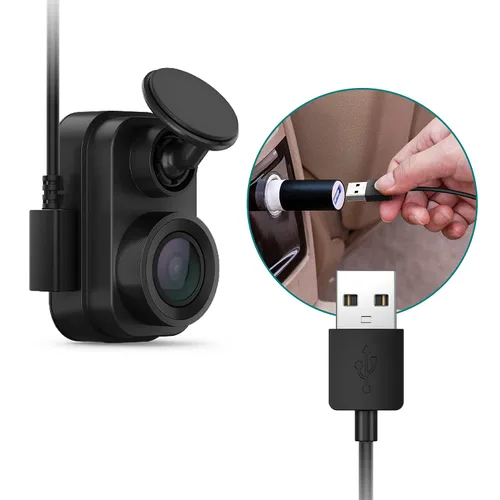 Vista 6 de TUSITA Cable de alimentación extra largo (26 pies 26.2 ft), cable extensor micro USB compatible con Garmin Dash Cam Mini 2, tándem