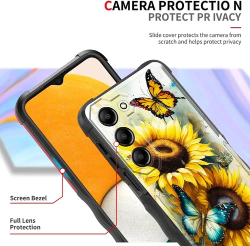Vista 919 de Funda para Galaxy A14 5G, [Doble Capa][Protección contra Caídas de Grado Militar de 10 Pies] [Antideslizante] Funda Resistente a Prueba de Golpes