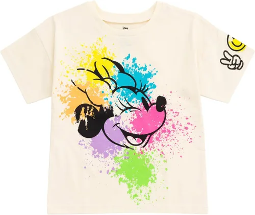 Vista 2 de Disney Minnie Mouse Lilo & Stitch Princess Winnie the Pooh - Conjunto de camiseta y pantalones cortos de rizo francés para bebé a niño grande