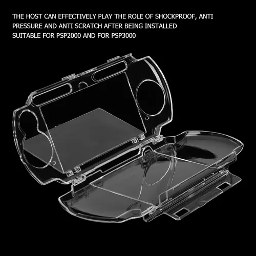 Vista 4 de Elegante funda protectora transparente a prueba de golpes con soporte de película para 3000, evita el deslizamiento