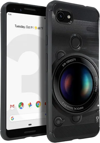 Vista 22 de CasesOnDeck - Funda compatible con Google Pixel 3A (2019) - Funda de TPU con patrón pictórico, flexible, delgada y elegante (astronauta)