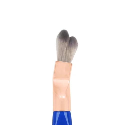 Vista 4 de Bdellium Tools Brocha de maquillaje profesional – Golden Triangle 972 Batidora de doble cúpula redonda – con todas las fibras sintéticas veganas