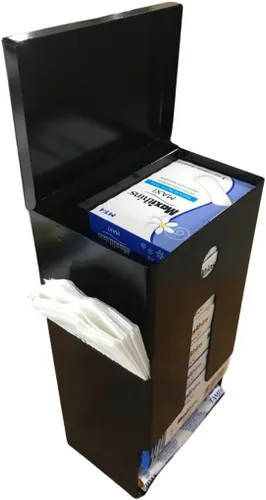 Vista 4 de Dispensador de servilletas sanitarias y tampones - VERSIÓN COMPACTA - SD7000 Vending Gratis