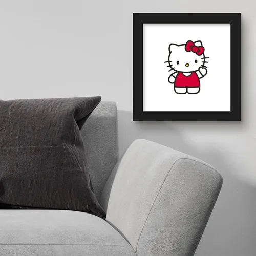 Vista 4 de Trends International Gallery Pops Hello Kitty - Póster de pared con diseño de Hello Kitty, 12 x 12 pulgadas, versión de marco negro