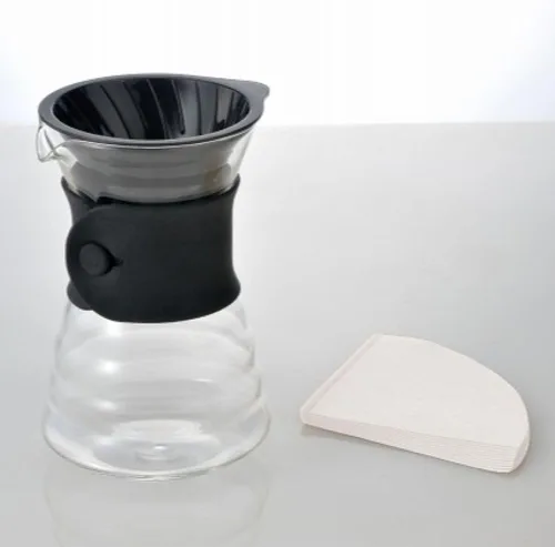 Vista 7 de Hario V60 - Decantador de café antigoteo, 700 ml, Negro