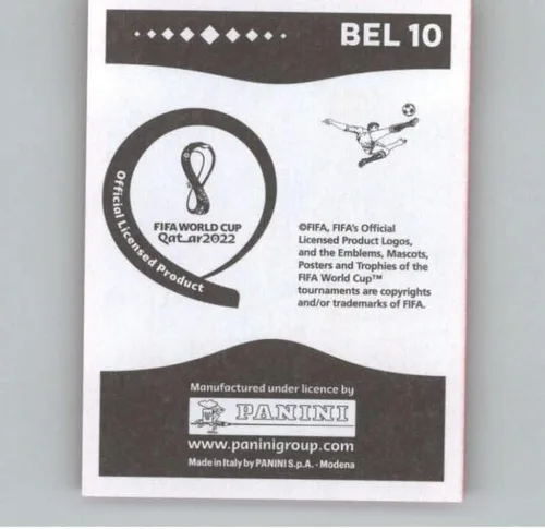 Vista 2 de 2022 Panini World Cup Qatar Stickers Red #BEL10 Yannick Carrasco Belgium Group F Official Album Sticker (2 inch X 2.5 Inch) in Raw (NM or Better)