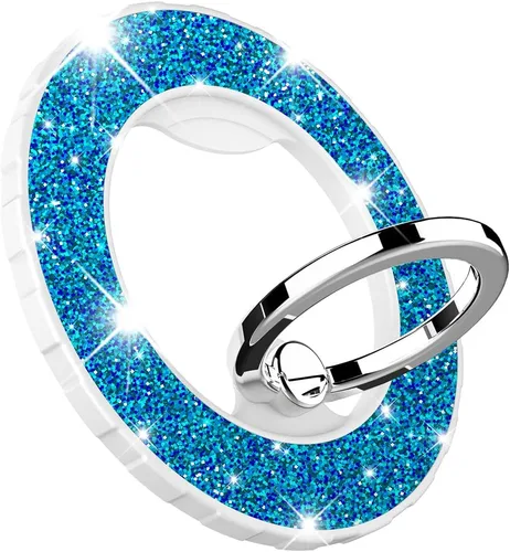 Vista 22 de Soporte magnético de anillo de teléfono para MagSafe, [rotación flexible de 360°], soporte de agarre magnético para anillo de dedo, apto para iPhone