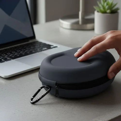 Vista 8 de Homvare - Funda rígida protectora para audífonos de diadema con protección completa, compatible con Beats Studio, Sony, Audio Technica, Panasonic
