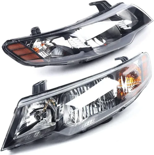 Vista 10 de Faros delanteros para KiaFord Koup LX EX Sedan 2011 2012 2013 faros delanteros izquierdo carcasa cromo reemplazo directo halógeno