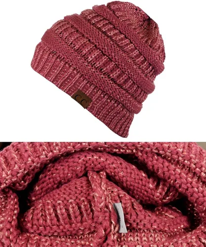 Vista 363 de C.C Trendy Warm Chunky Soft Stretch Cable Knit Beanie