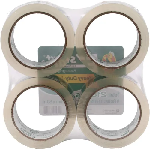 Vista 5 de Duck Brand EZ Start cinta de embalar, Transparente