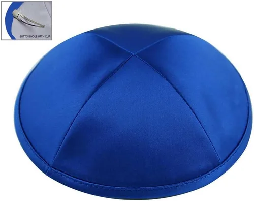 Vista 24 de Zion Judaica Deluxe Satin Kippot Bulk Packs Kippas o Kippa Individual Incluye Clips Kipa Gratis