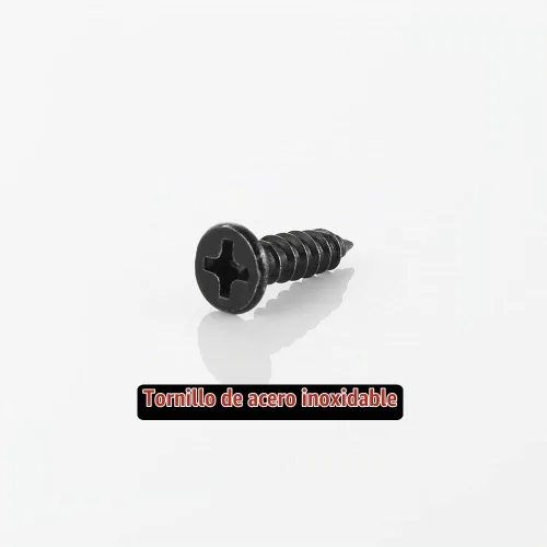 Vista 4 de JQK #4 x 1/2" Tornillo negro, tornillo de madera Phillips de cabeza plana 18-8 S/S con electrochapado negro de acero inoxidable, #4 x 1/2-pulgada