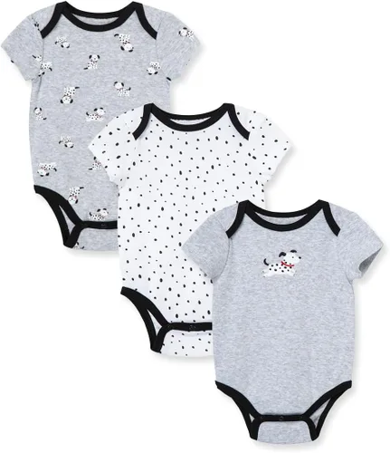 Vista 12 de Ropa de Little Me para bebé, pack de 3, 100% algodón, sin etiquetas que rasguen, mamelucos, de recién nacido a 9 meses Azul