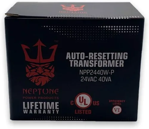 Vista 2 de Neptune - Transformador compatible con Honeywell, Ademco, ELK, MG Electronics, GE Security, Bosch, Basler y Pittway (24 VCA, 40 VA (blanco))