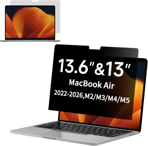 Vista 7 de Pantalla de privacidad para MacBook Pro de 13 pulgadas (2016, 2017, 2018, 2019, 2020, 2021, 2022, M1, M2)), reduce la fatiga ocular antirreflejos