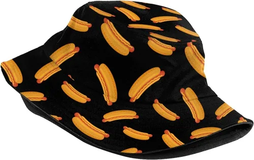 Vista 2 de Sombrero de pescador para perros calientes, plegable, divertido, para pescador, ligero, al aire libre, verano, viajes, playa, sombreros