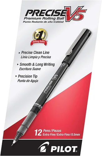 Vista 5 de Lapicera Roller Ball Pilot Precise V5., Negro