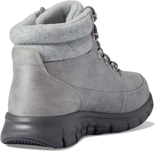 Vista 5 de Skechers Botas de moda fáciles de llevar y cálidas para mujer, Gris