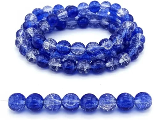 Vista 24 de DandS ltd Cuentas de cristal agrietadas para la fabricación de joyas, champán, pulseras vibrantes de bricolaje, collares, aretes, suministros