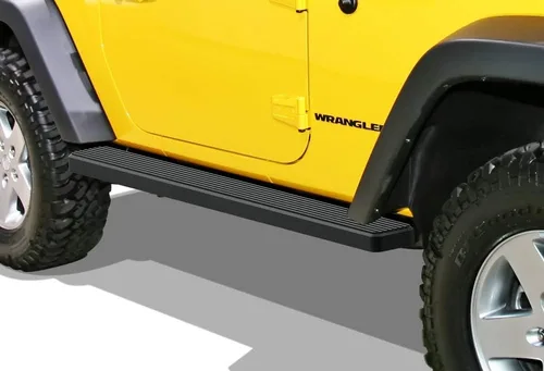 Vista 14 de iBoard estribos para Jeep Wrangler Sport Utility 2007-2017, 2 puertas, Negro