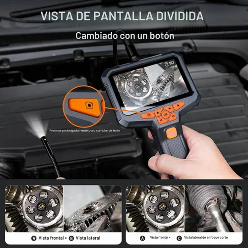 Vista 4 de Teslong Cámara endoscopio de doble lente de 3.3 pies para inspección
